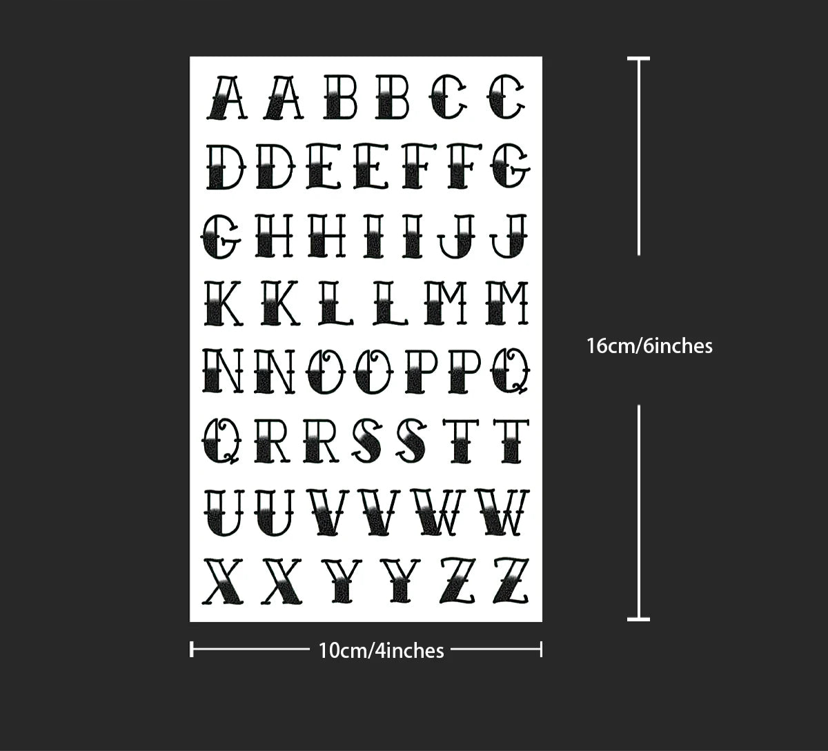 Vintage Double Letters