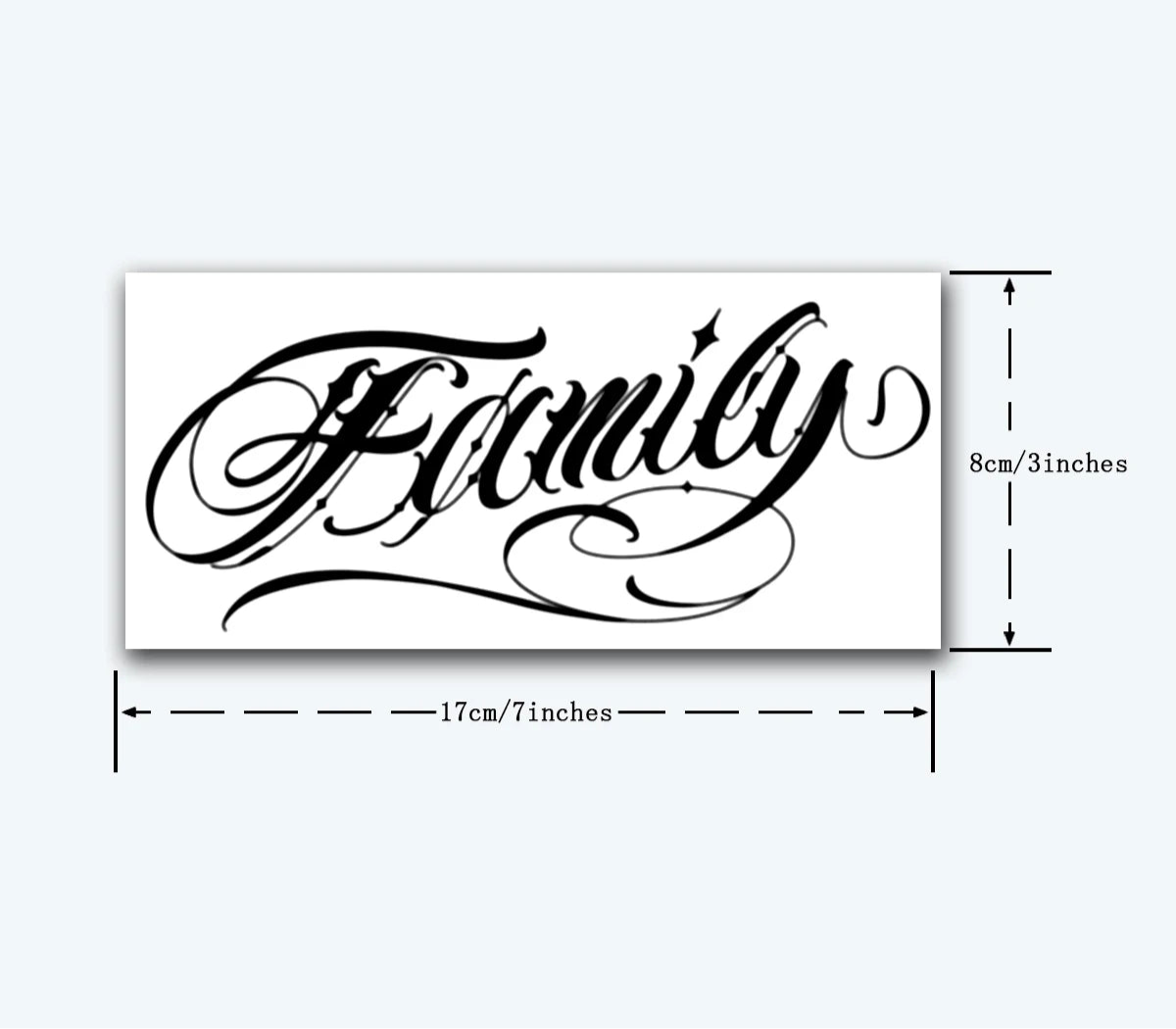 Bold Lettering Tattoo