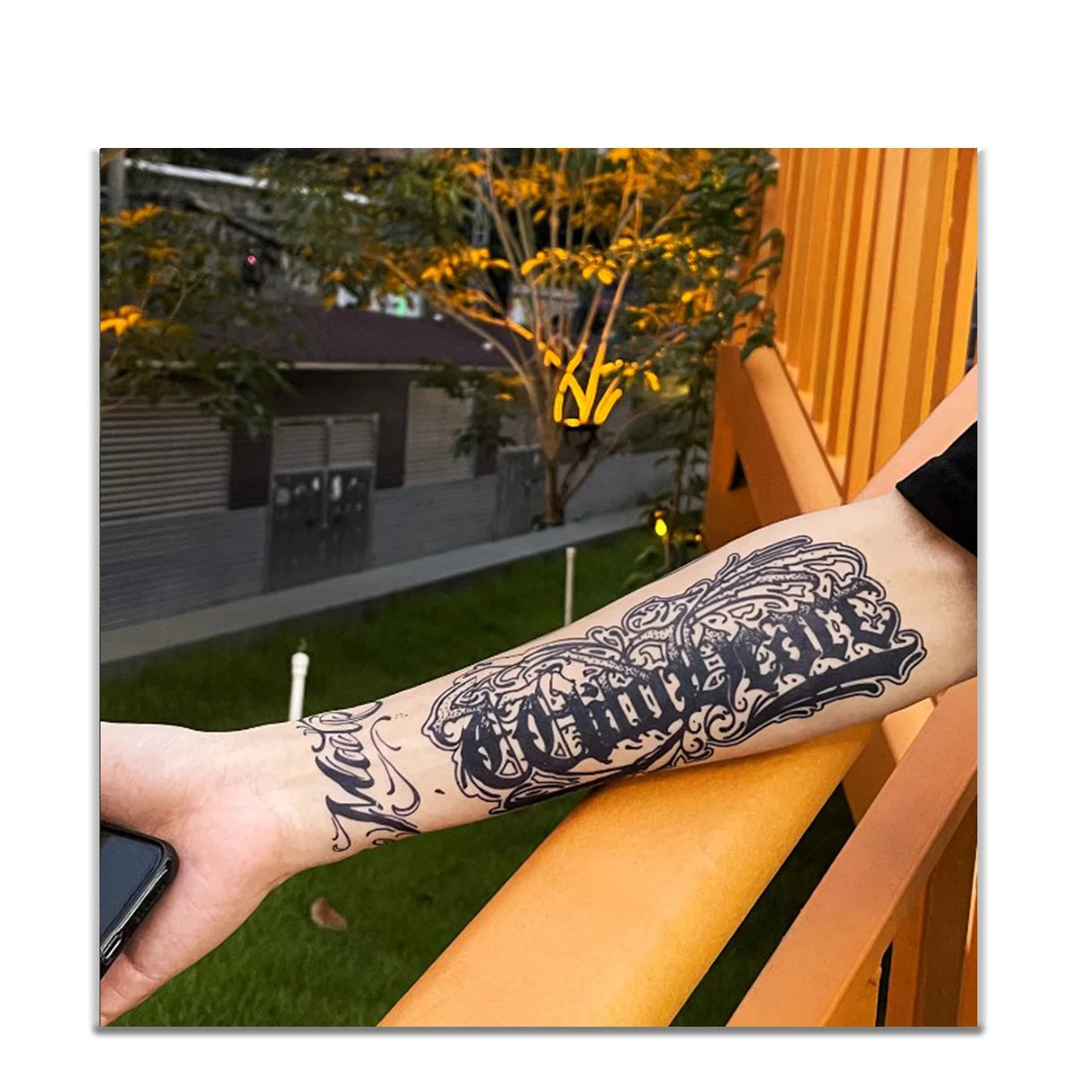 Bold Lettering Tattoo