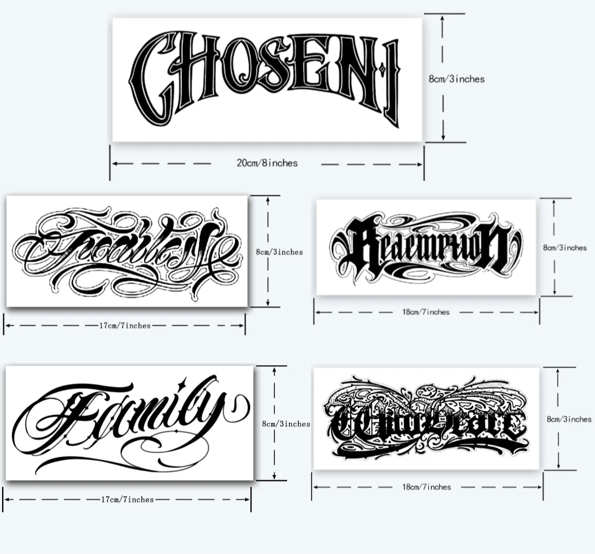 Bold Lettering Tattoo