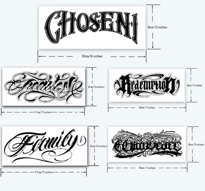 Bold Lettering Tattoo