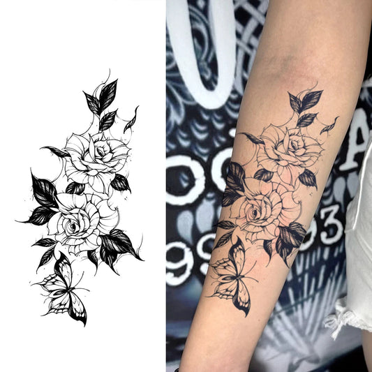 Rose & Butterfly