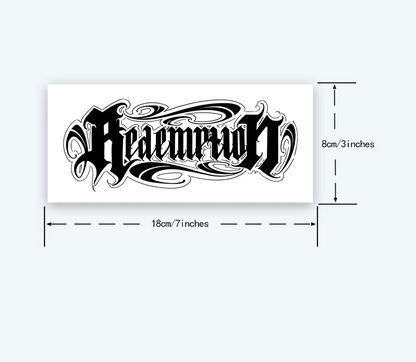 Bold Lettering Tattoo