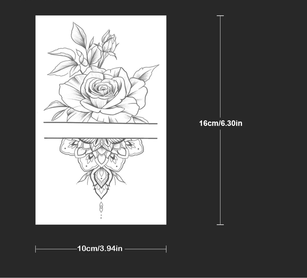 Elegant Rose & Mandala