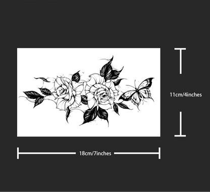 Rose & Butterfly
