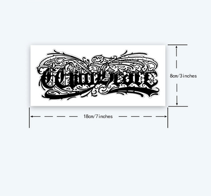 Bold Lettering Tattoo