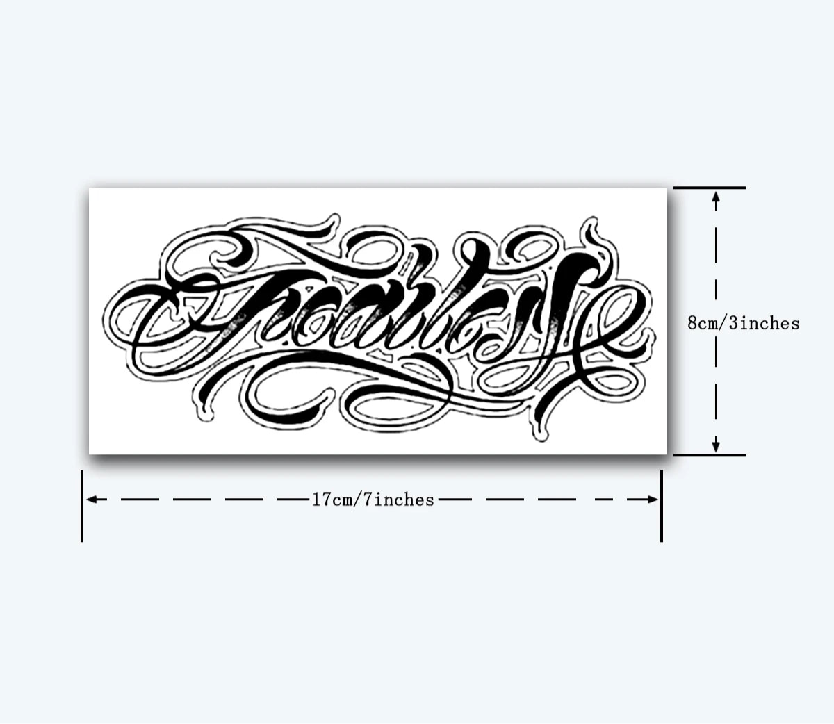 Bold Lettering Tattoo