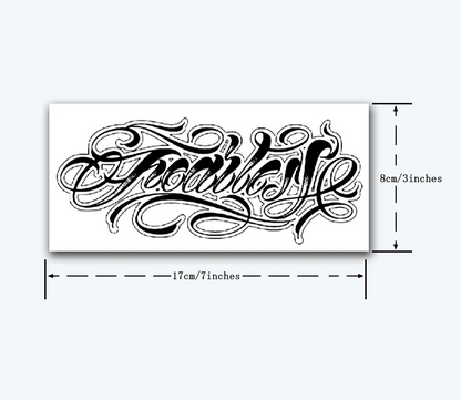 Bold Lettering Tattoo
