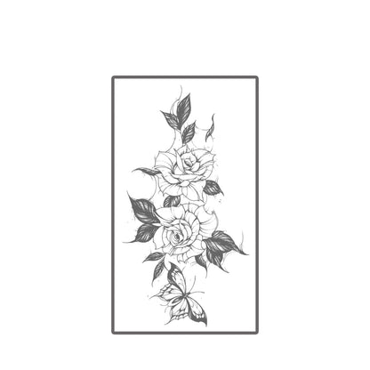 Rose & Butterfly