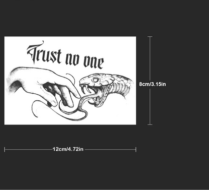 "Trust No One" Snake & Hand