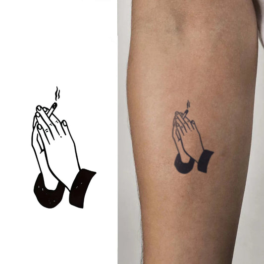 Praying Hands & a Cigarette